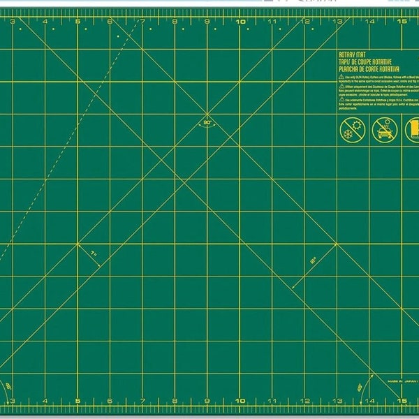 Tapete de corte giratorio, autocurativo, 12 x 18 pulgadas