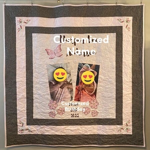 Quilts Made to Order, Custom Made Quilt, Personalized Quilt, Picture Quilt image 7