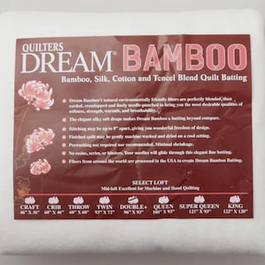 Bamboo Quilt Batting Quilter&#39;s Dream Bamboo Batting Bamboo Quilt Batting