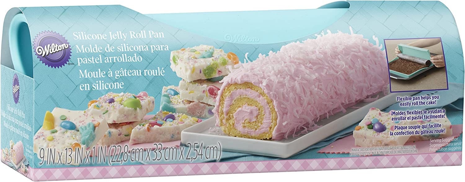 Wilton Silicone Swiss Roll Yule Log Jelly Fudge Candy Layer Cake