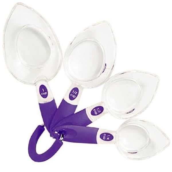 Wilton MEASURING SPOONS Scoop It Cups 4 Piece Set Baking Kitchen Must Have