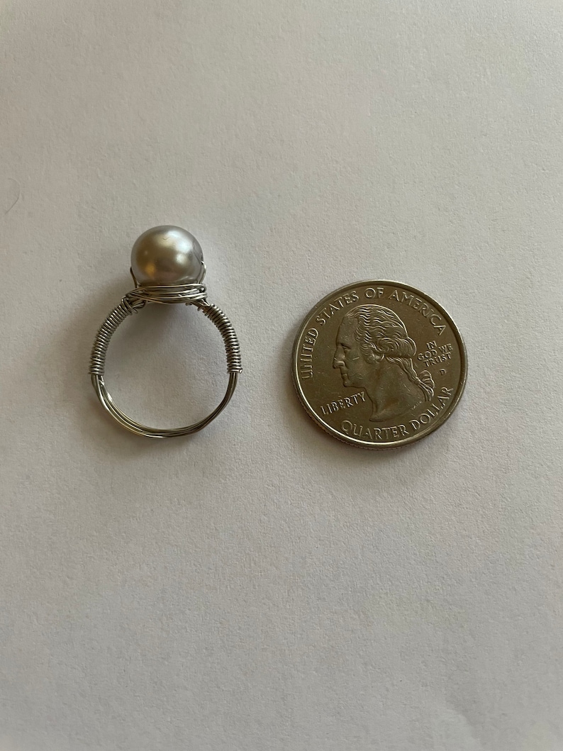 Silver Pearl Ring