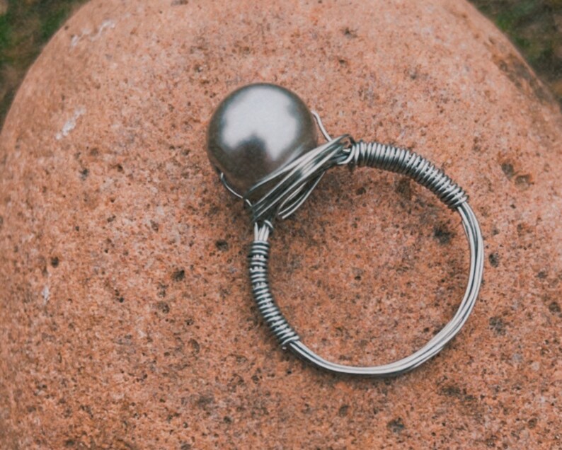 Silver Pearl Ring