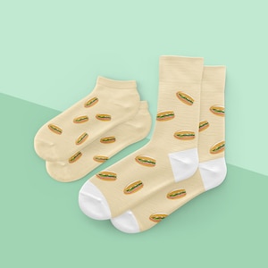 Matching couples Banh Mi socks