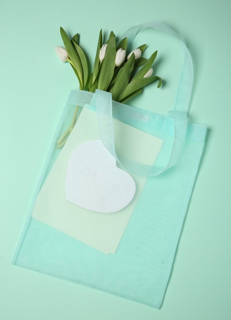 Reusable Shopper Bag for Life. Transparent Tote. Modern Tote Bag