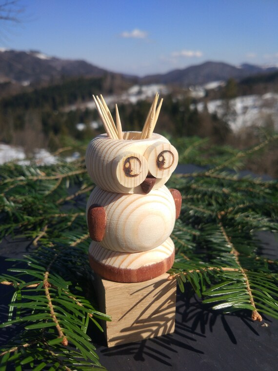Toothpick holder wood Animal Shaped Toothpick Dispenser Etsy