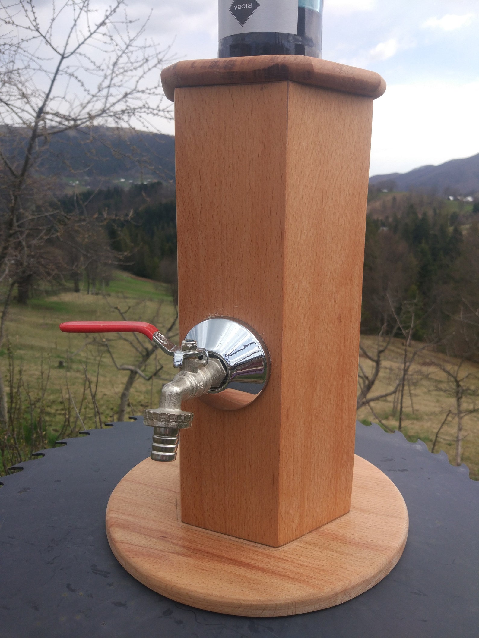 Wood Alcohol Dispenser Liquor Dispenser Whiskey fountain Etsy