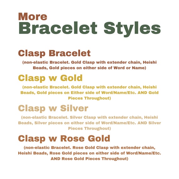 Disneyland shop name bracelets