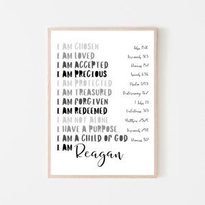 Personalized "Child of God" Print for kids - Minimalist