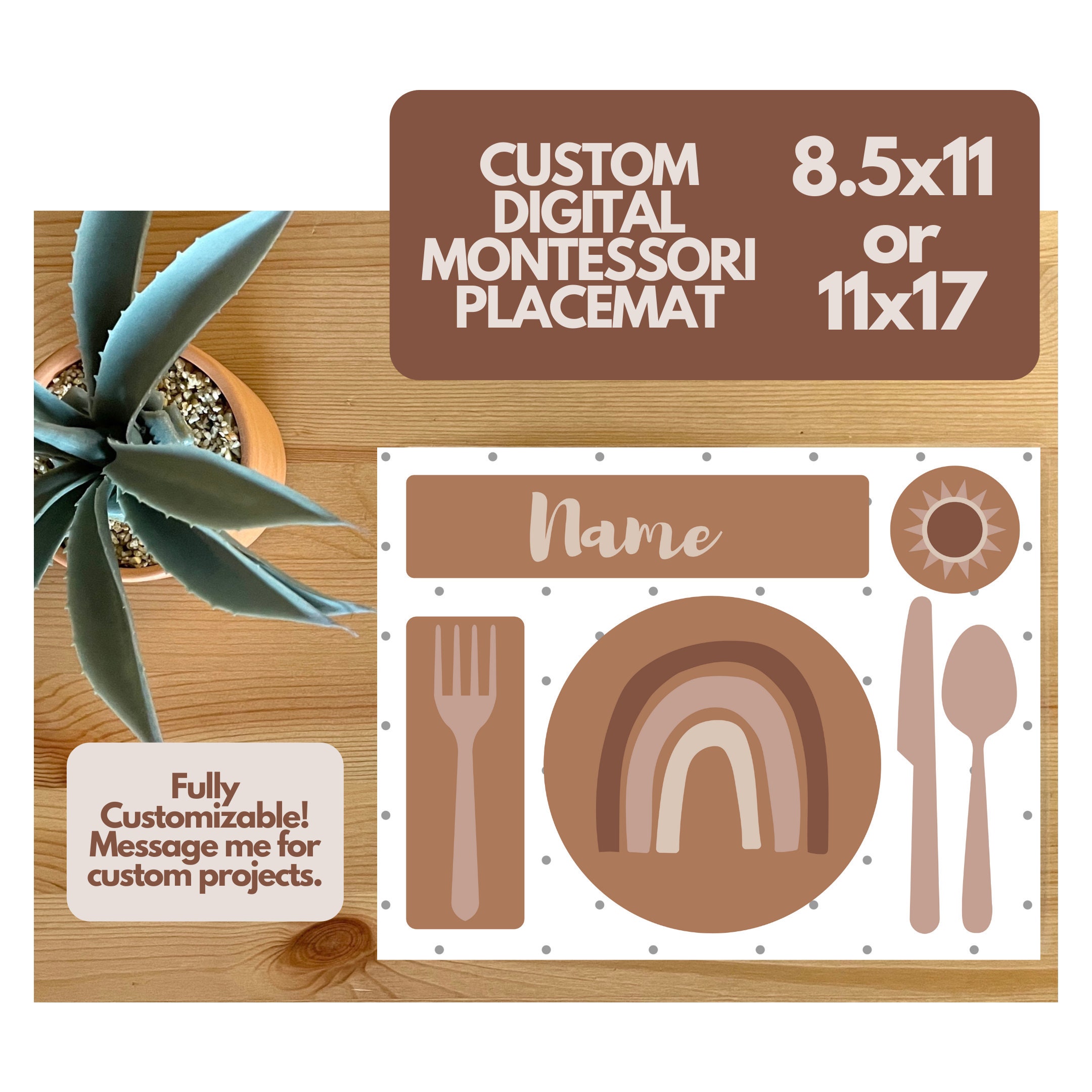 Montessori Tischset Montessori Tischset Tischset für Kinder | Etsy