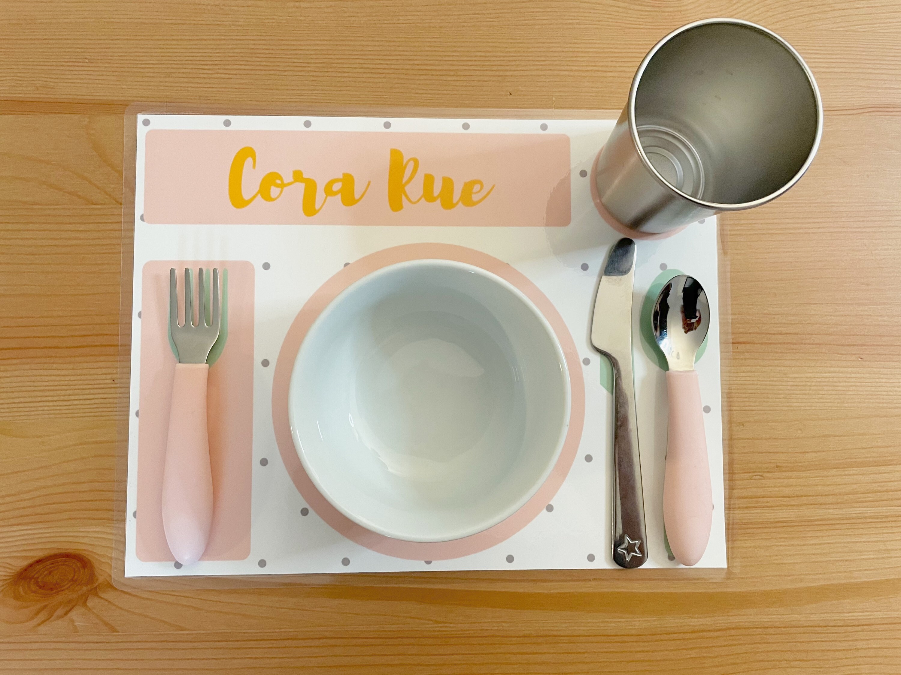 Personalized Montessori Placemat for Kids Toddler Custom Etsy