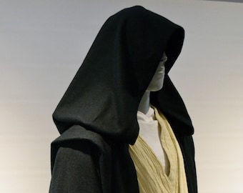 Star Wars Screen Accurate Jedi/Sith Robe, Black Tailor Made To Order