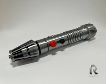 Replica accurata stampata in 3D dello schermo della spada laser di Plo Koon di Star Wars