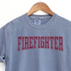 Proud Firefighter TShirt, Super Soft Firefighting T-shirts, Firefighting Clothing, Female Wildland Firefighter Shirt, Tshirt Men Fire