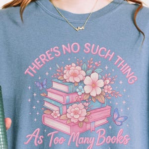 Book Lover Shirt For Women - Cute Floral Reading Tee With Books And Flowers, Pink Teacher Shirt, Librarian Gift, Comfy Bookworm T Shirt