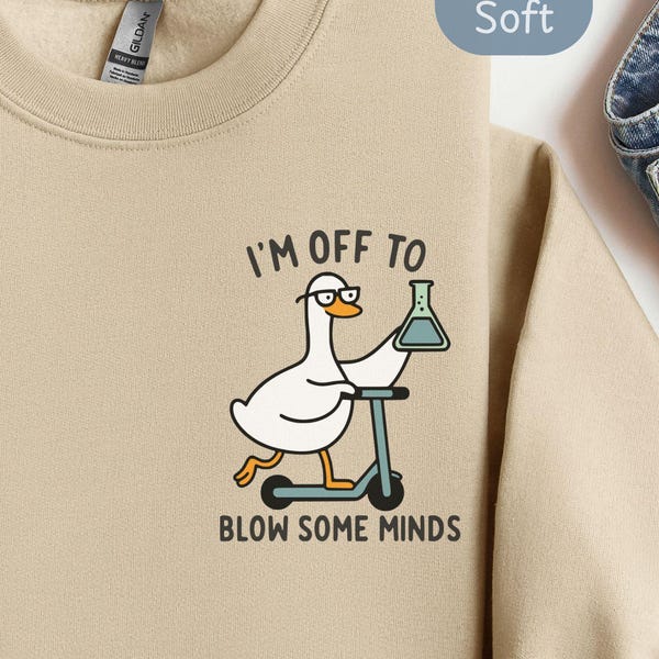 Goose Science Teacher Sweatshirt, Funny Chemistry Sweatshirt for Classroom Educators, STEM  Chemistry Lovers, and Scientist Teachers, Hoodie