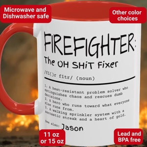 Custom Firefighter Gift, Mens Fire Fighter Gifts, Funny Gifts For Firefighters, Firefighter Gift For Brother Firefighter Appreciation Gift