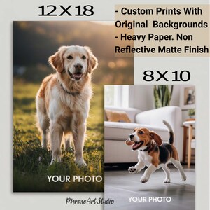 Custom Photo Print, Custom Matte Finished Vertical Poster, Family Poster, Custom Poster,  Sizes: 12x18 or 8x10 Inches - Custom Poster Print