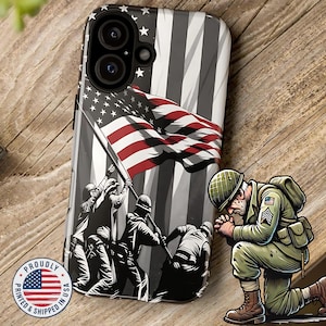 US Flag IPhone Case, Red White Blue iPhone Flag Raising Case, America Flag Phone Case USA Flag Iphone, Patriotic 250th Anniversary