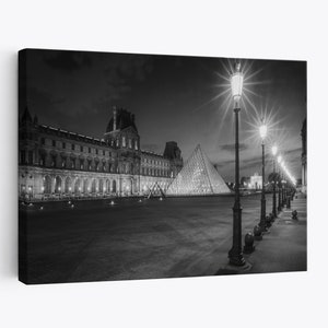 Pyramid Scheme - Paris photography canvas wall art print - free shipping - sizes start at 40cm x 20cm