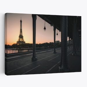 Infinity Bridge - Paris photography canvas wall art print - free shipping - sizes start at 30cm x 20cm