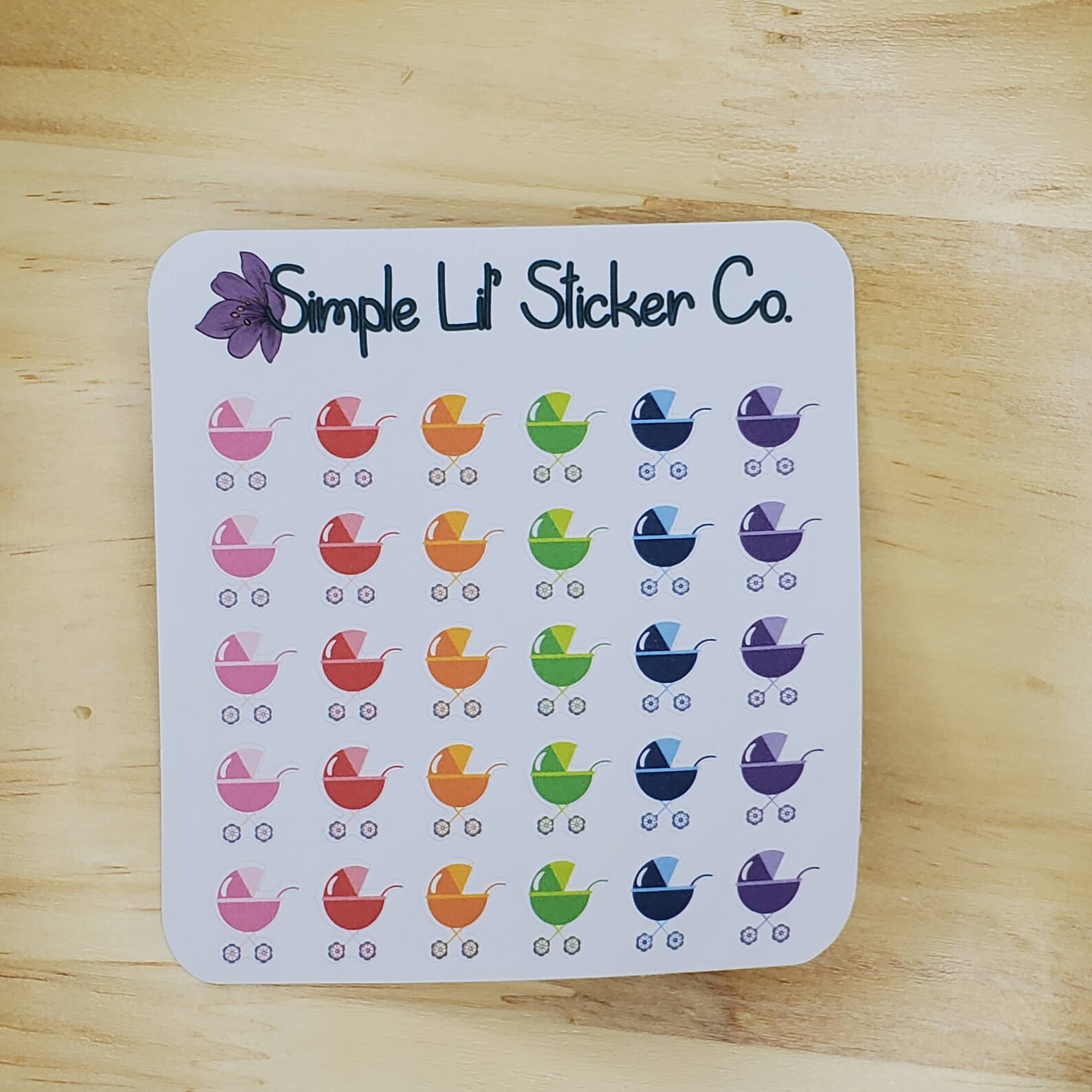 Stroller Stickers Baby Tracking Stickers Planner Stickers Etsy