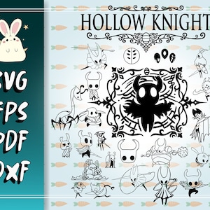 Hollow Knight Bundle Fichiers SVG, Pdf, Eps, Dxf pour Cricut, Silhouette téléchargement immédiat