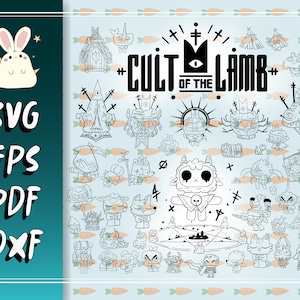 Culte de l'agneau Bundle fichiers SVG, Pdf, Eps, Dxf pour Cricut, Silhouette Téléchargement instantané