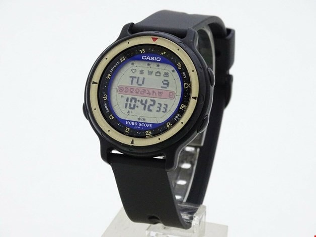 スーパ ーレアビンテージカシオホロスコープ腕時計Casio HoroScope CASIO Horoscope HOR-100W Module No. 1014 Rare Vintage Watch - Etsy
