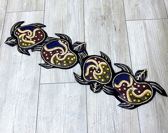 Sea Turtle Wooden Wall Art | Hand Painted Sea Turtle Decor | Coastal Decor |  Wooden Turtle Art | Beach Decor | Wooden Wall Hanging Art