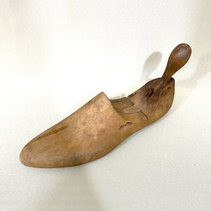 Vintage Wooden Shoe Mold | Primitive Wooden Shoe Last | Shoe Maker Tools | Wooden Old Shoes Form | Cobbler Tool | Wood Shoe Stretcher