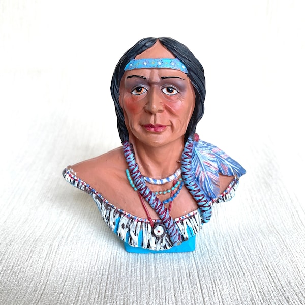 Native American Indian Statues and Figurines - Etsy
