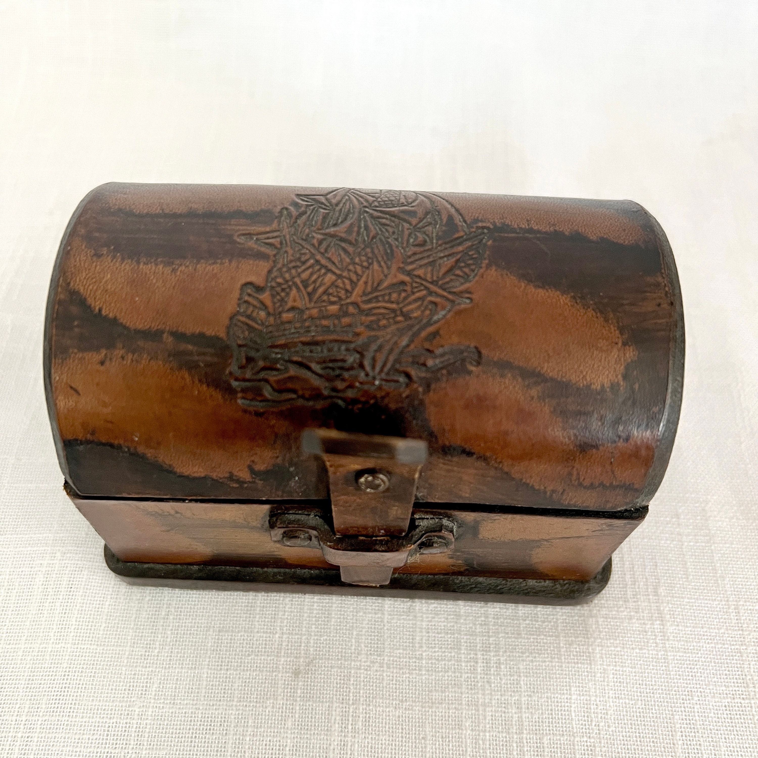 Vintage Small Pirate Treasure Chest Box Wooden Decorative - Etsy