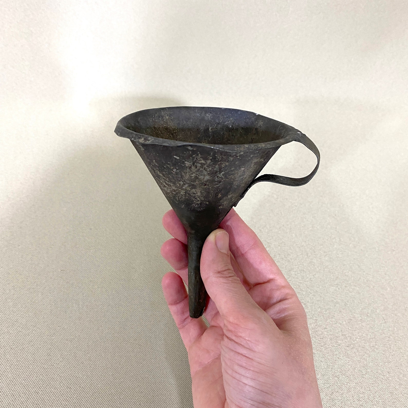 Antique Metal Funnel Primitive Old Metal Funnel Garden Etsy