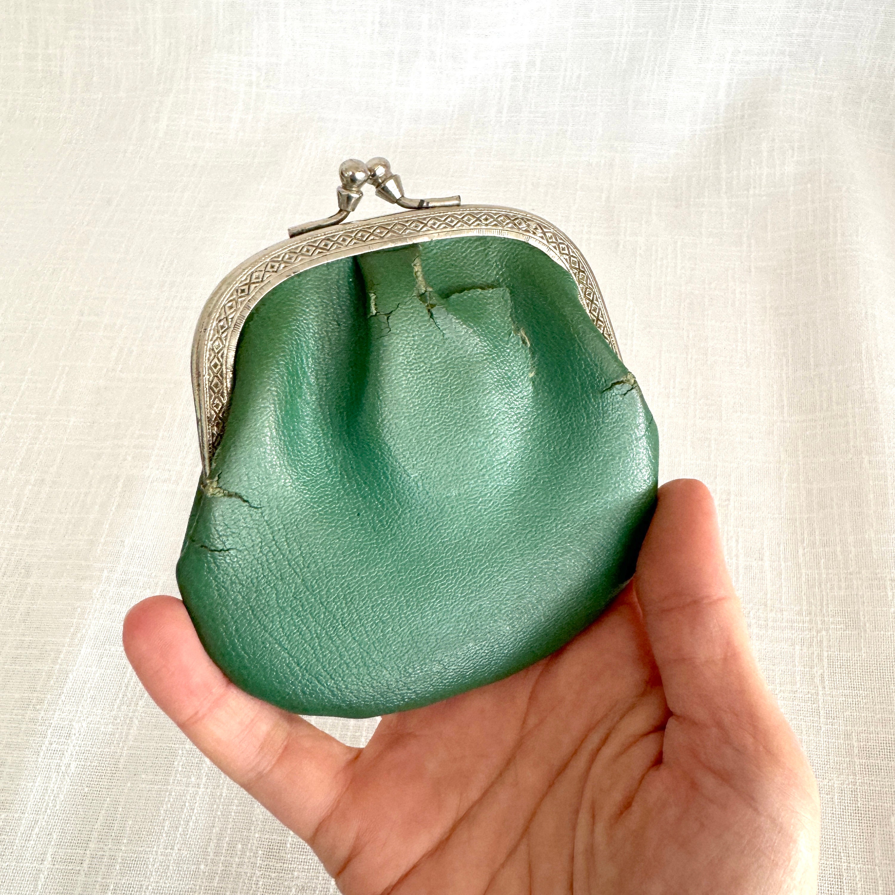 Metal Frame Coin Purse With Color Bobbles - Strawberry in