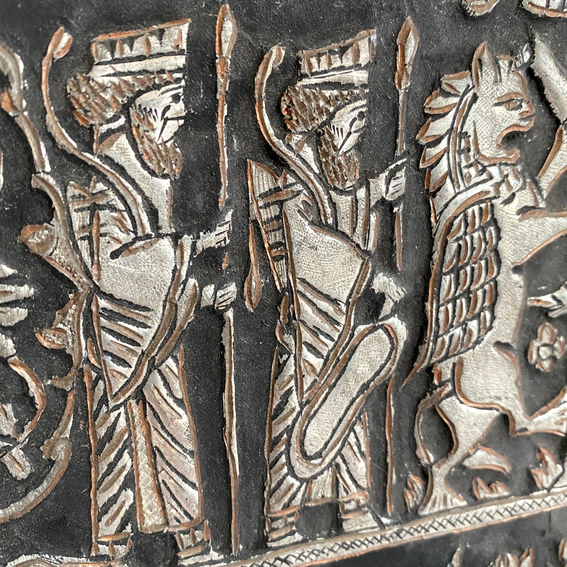 Old Copper Engraving Plate Vintage Hammered Copper Etsy