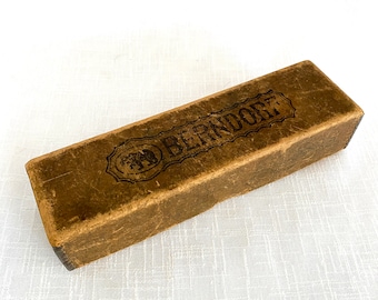 Vintage Cardboard Box 1940 German Berndorf Stainless Dinner Knives Box | Berndorf 405 Old Cardboard Storage Box | Retro Collectible Box