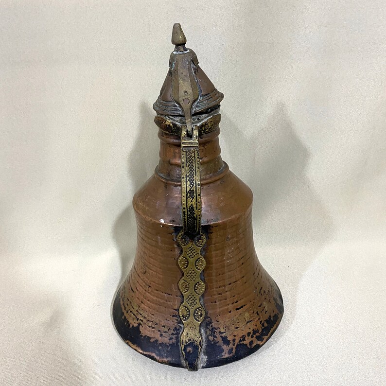 Vintage Copper Pot, Copper Drinkware, Decorative Copper Pot, Antique Copper Pot, Hammered Copper Pot, Old Copper Pitcher, Copper Kettle image 3