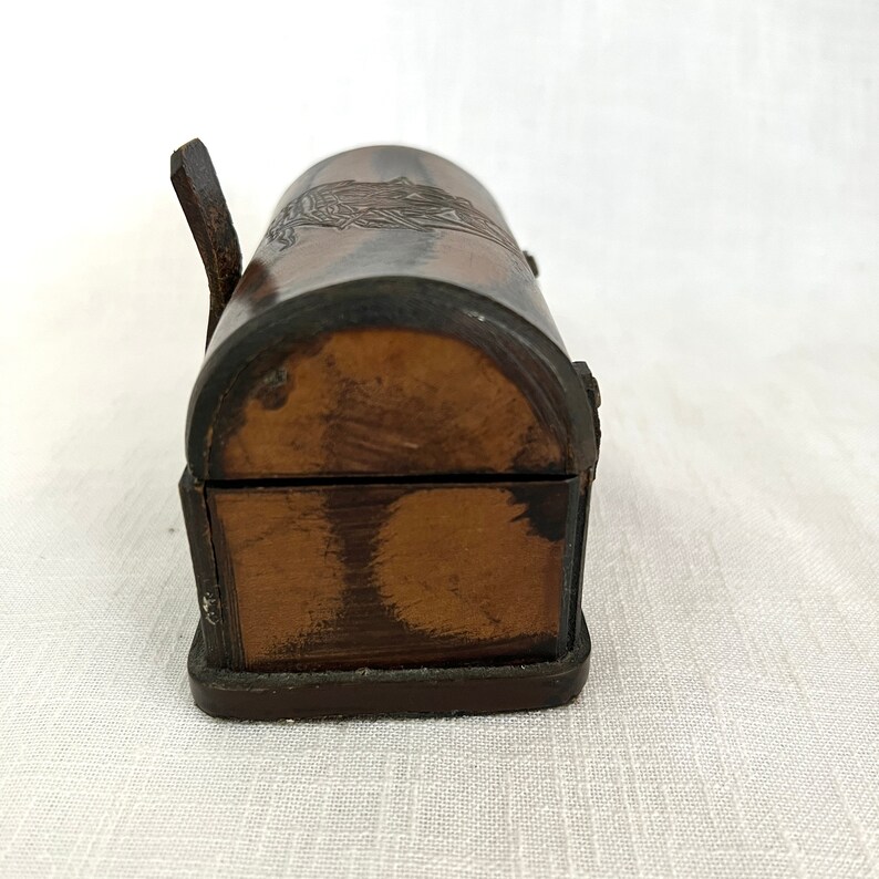 Vintage Small Pirate Treasure Chest Box Wooden Decorative - Etsy