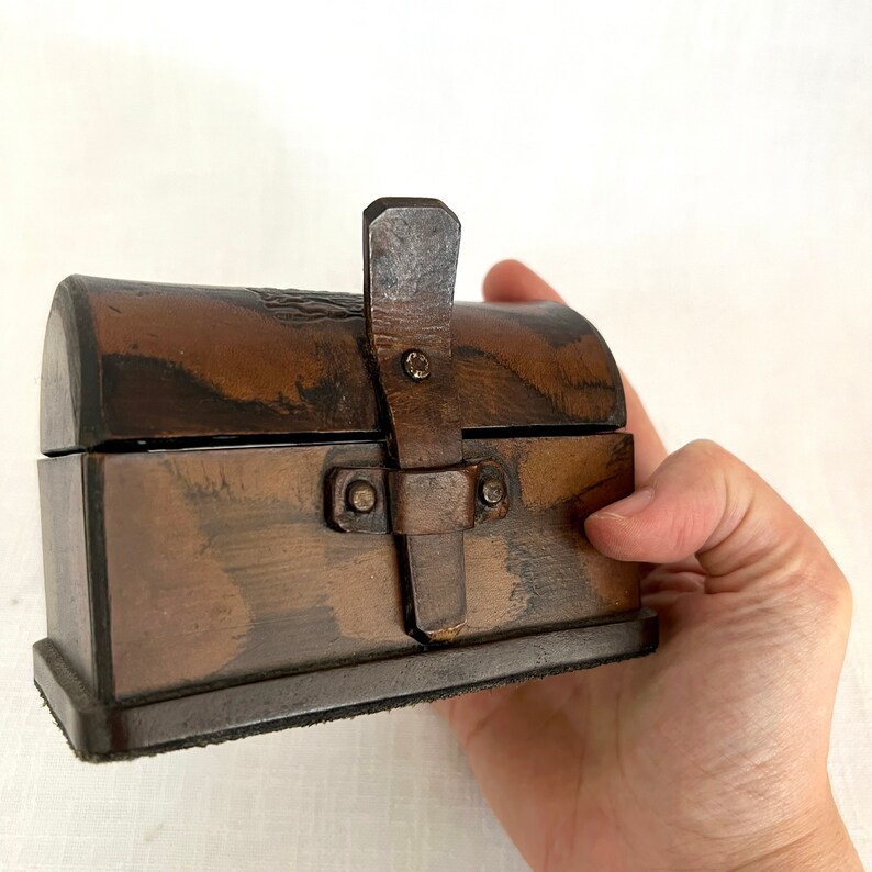Vintage Small Pirate Treasure Chest Box, Wooden Decorative Chest ...