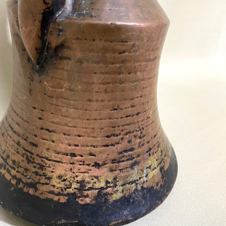 Vintage Copper Pot, Copper Drinkware, Decorative Copper Pot, Antique Copper Pot, Hammered Copper Pot, Old Copper Pitcher, Copper Kettle image 10