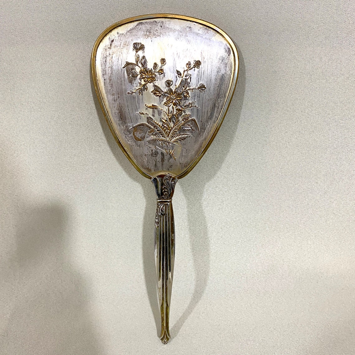 vintage gold hand mirror vintage gold hand mirror