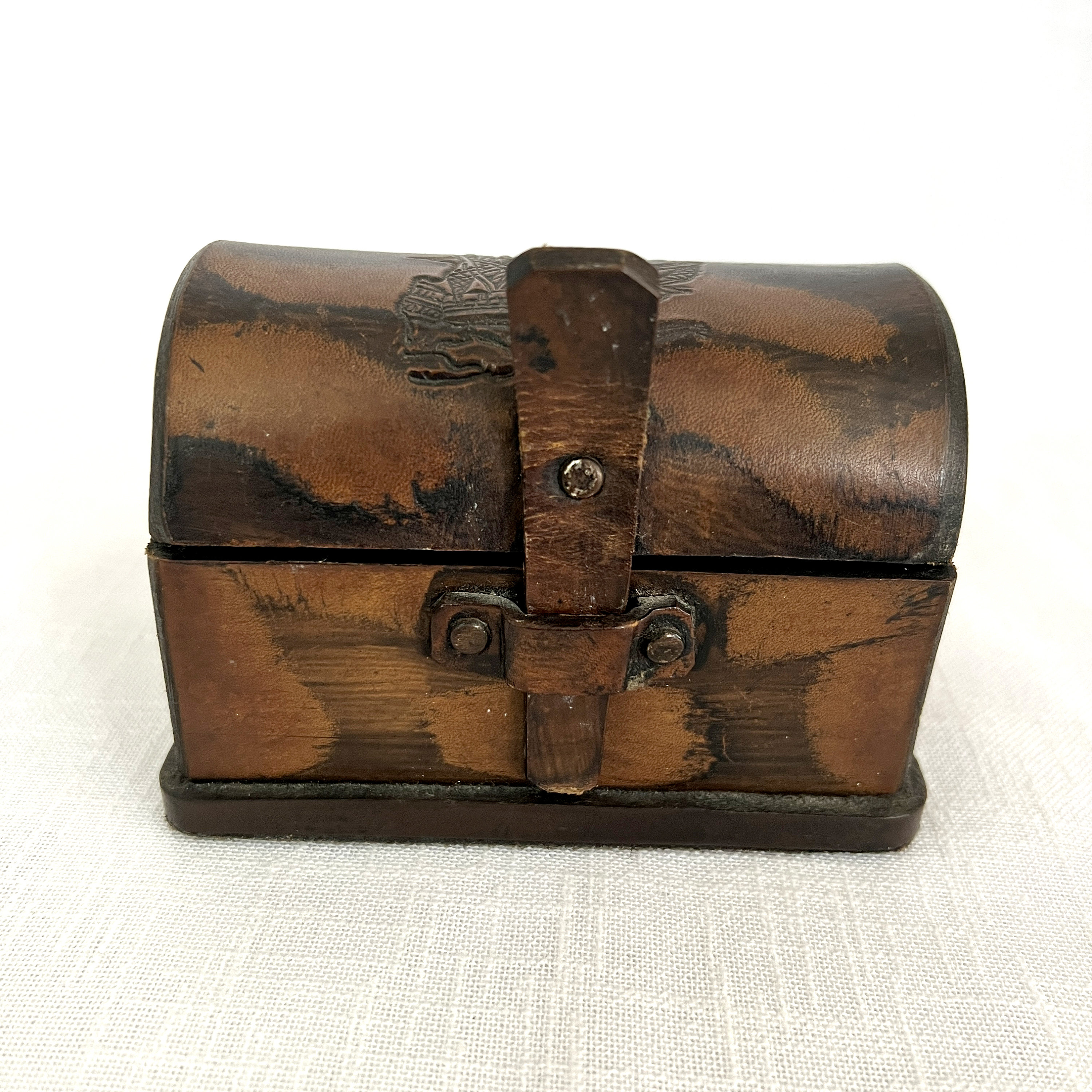Vintage Small Pirate Treasure Chest Box Wooden Decorative - Etsy