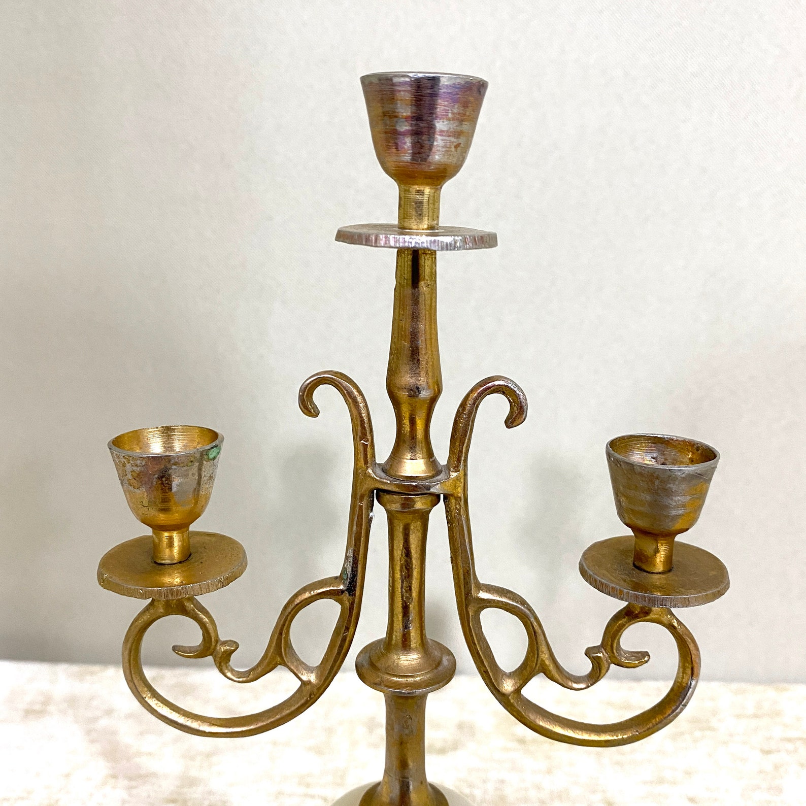 Vintage Brass Onyx Candlestick Holders Onyx Candle Holder 3 Etsy