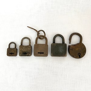 エルジン ヴィンテージ南京錠（錆びた緑青付き、鍵なし） - Etsy 日本