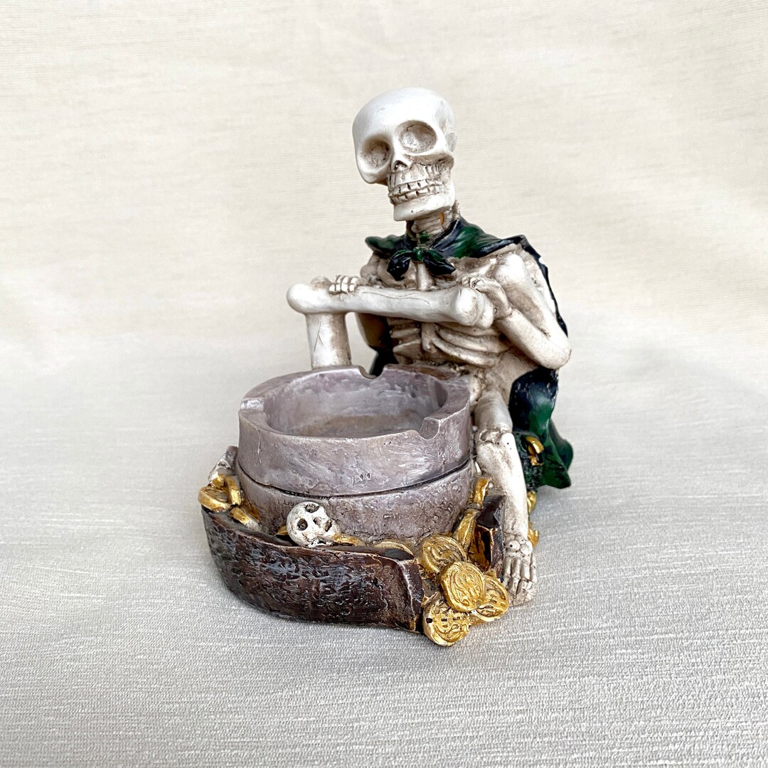 Skeleton Statue Decor Gift | Polyresin Skeleton Decoration | Skull