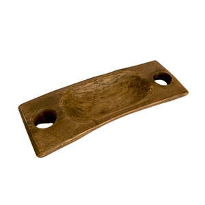 Handcarved Wood Serving Plate | One Section Platter | Plate for Nuts | Natural Kitchenware | Wood Eco Friendly Dish | Decorative Wood Tray