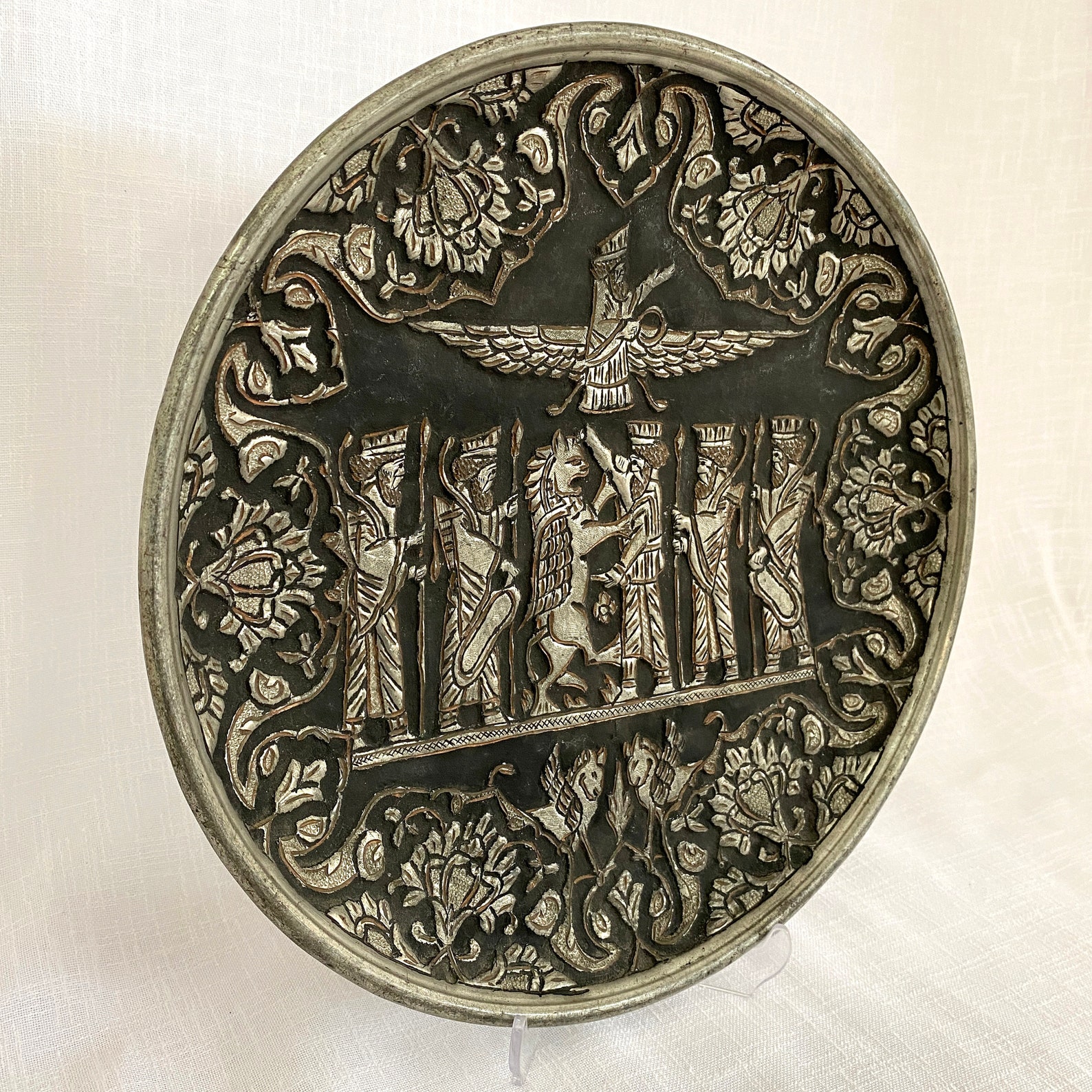 Old Copper Engraving Plate Vintage Hammered Copper Etsy