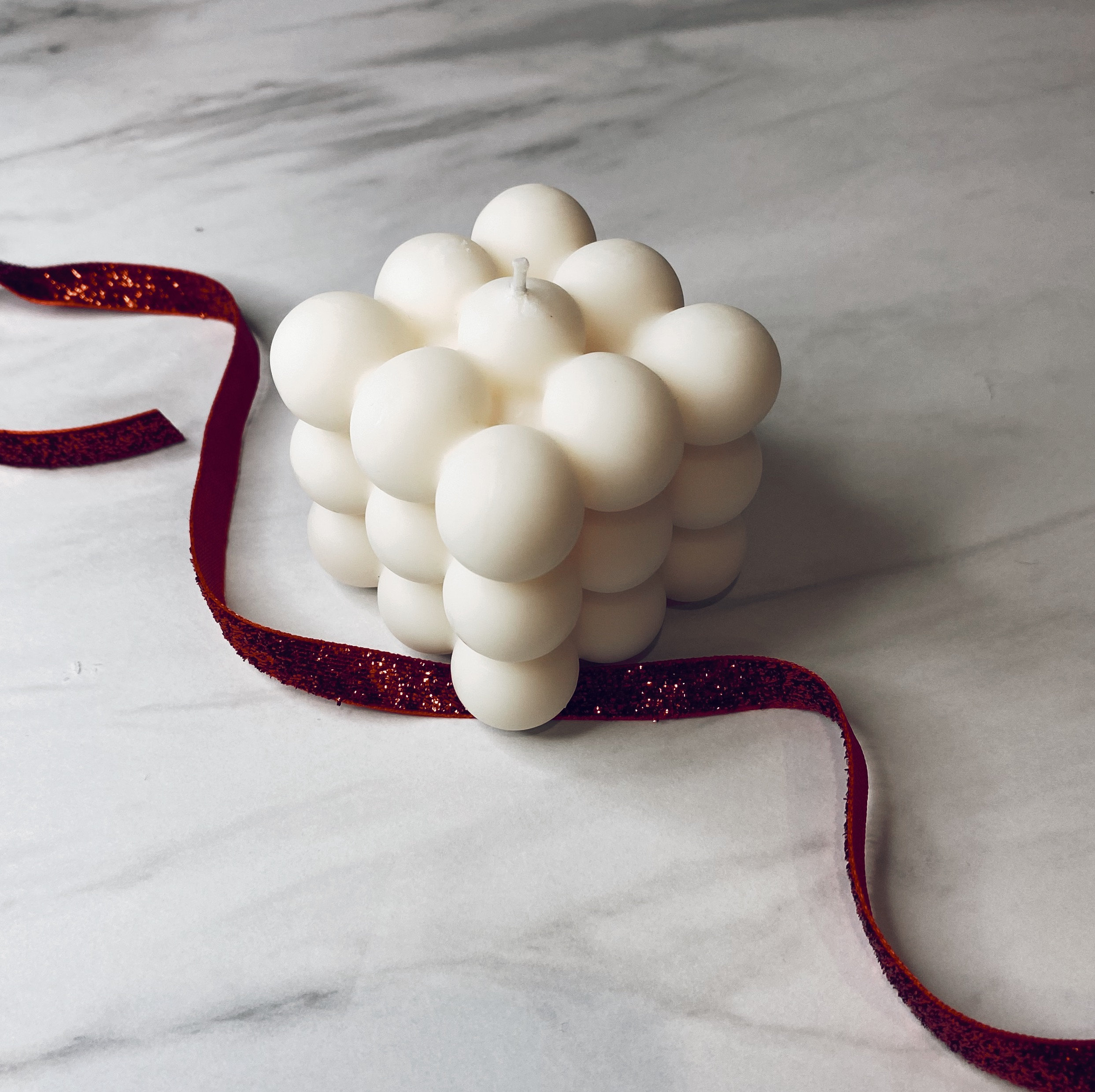 Highly Scented Bubble Candle Vegan Natural Wax Gift Idea Etsy