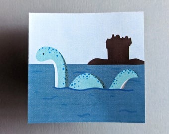 Cute Loch Ness Monster (Nessie) Sticker / Mythical Sea Monster Art, Stationary Accessory, Student Stuffer Gift, Hydro Flask or Macbook Decor
